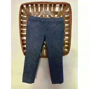 Banana Republic Women's Sloan Cropped Pants Blue Size 6 Petites